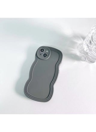 Ins Niche Wind Wave Edge IPhone16/15Pro Max Apple 14/13 Mobile Phone Case Soft Case-Color:KD Oil Injection Wavy Edge Gray-Applicable Model:12 (without Packaging) - pzsku/Z426DE1ED1830FA17F7EBZ/45/1746210577/3a812308-fc01-46fd-bae8-4d117427b8e3