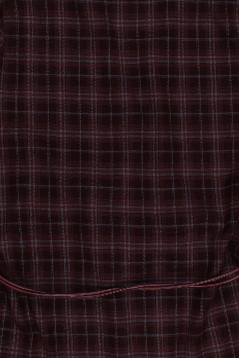 Threadbare Women Regular Fit Plaid Casual Blazer, Maroon - Image 5