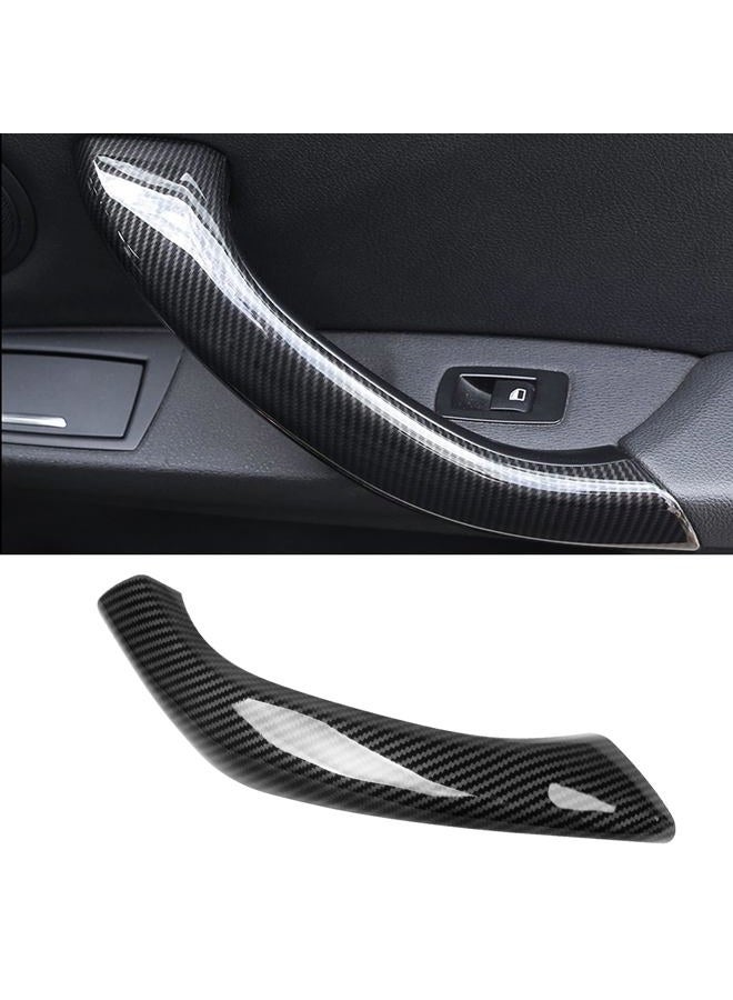 Jaronx Compatible with BMW X1/X2 Door Handle Cover, Carbon Fiber Pattern Door Handle Outer Cover Right Side Door Handle Outer Cover Replacement Compatible with BMW X1 F48 2015-2019, X2 F39 2017-2019 - Image 1