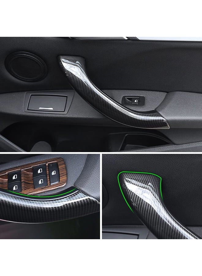 Jaronx Compatible with BMW X1/X2 Door Handle Cover, Carbon Fiber Pattern Door Handle Outer Cover Right Side Door Handle Outer Cover Replacement Compatible with BMW X1 F48 2015-2019, X2 F39 2017-2019 - Image 4