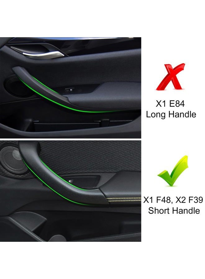Jaronx Compatible with BMW X1/X2 Door Handle Cover, Carbon Fiber Pattern Door Handle Outer Cover Right Side Door Handle Outer Cover Replacement Compatible with BMW X1 F48 2015-2019, X2 F39 2017-2019 - Image 3