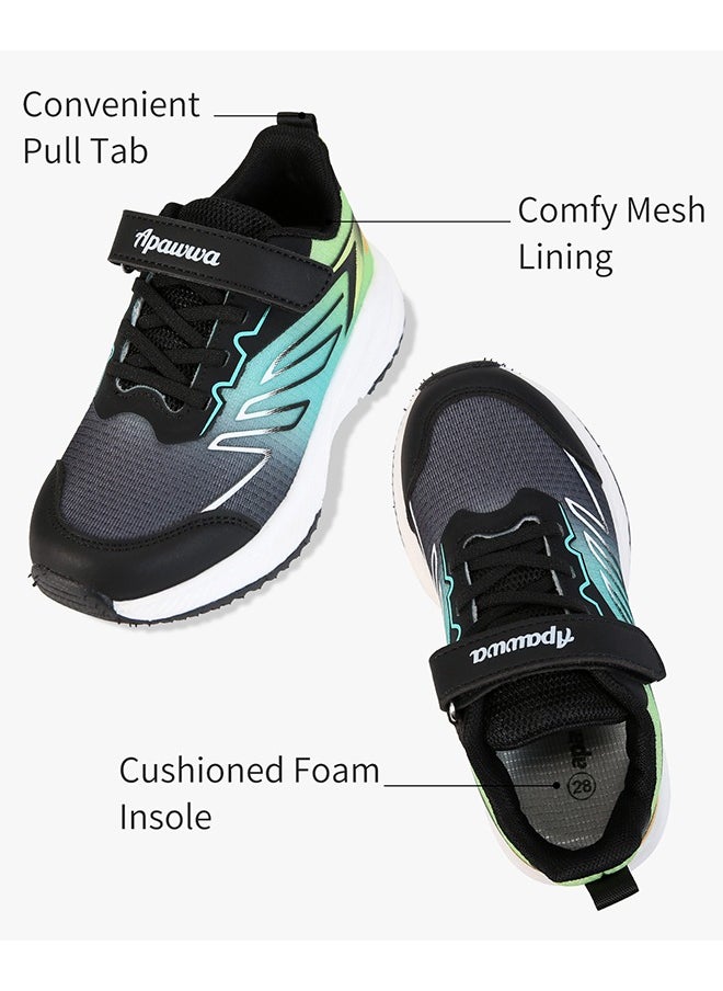 Apawwa - Kids Shoes Breathable Slip On Sneakers Sports Shoes, Lightweight Running Shoes For Boys and Girls Sneaker (26-37). - Image 1