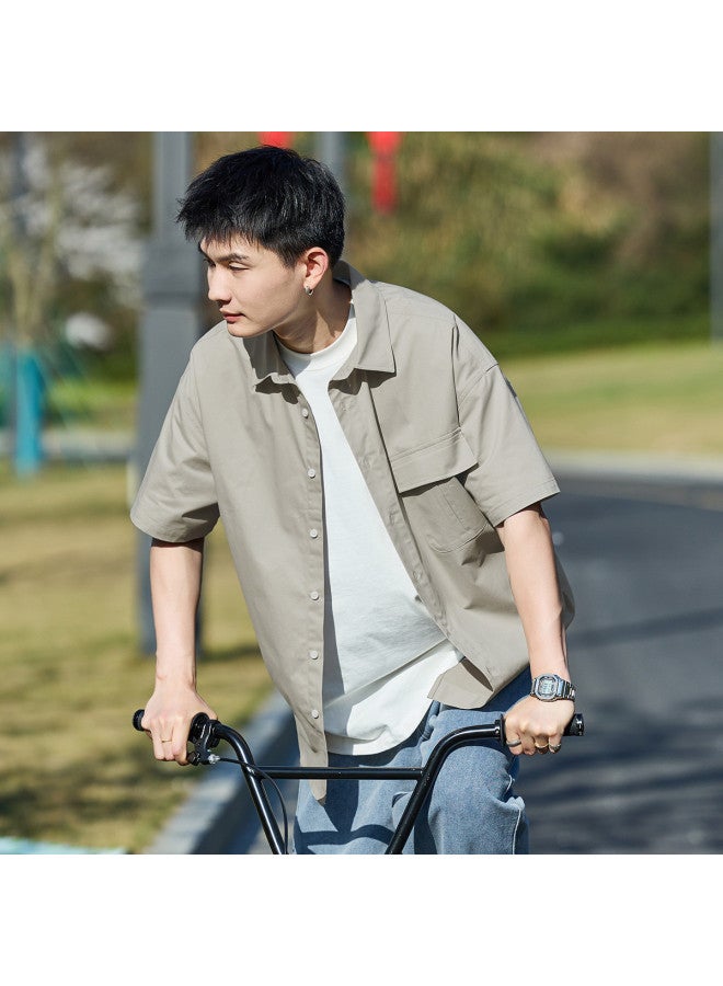 TonLion Men's Short Sleeve Shirt short Sleeve Men's Shirt printed Short Sleeve Shirt For Men casual Short Sleeve Shirt For Men - Image 5