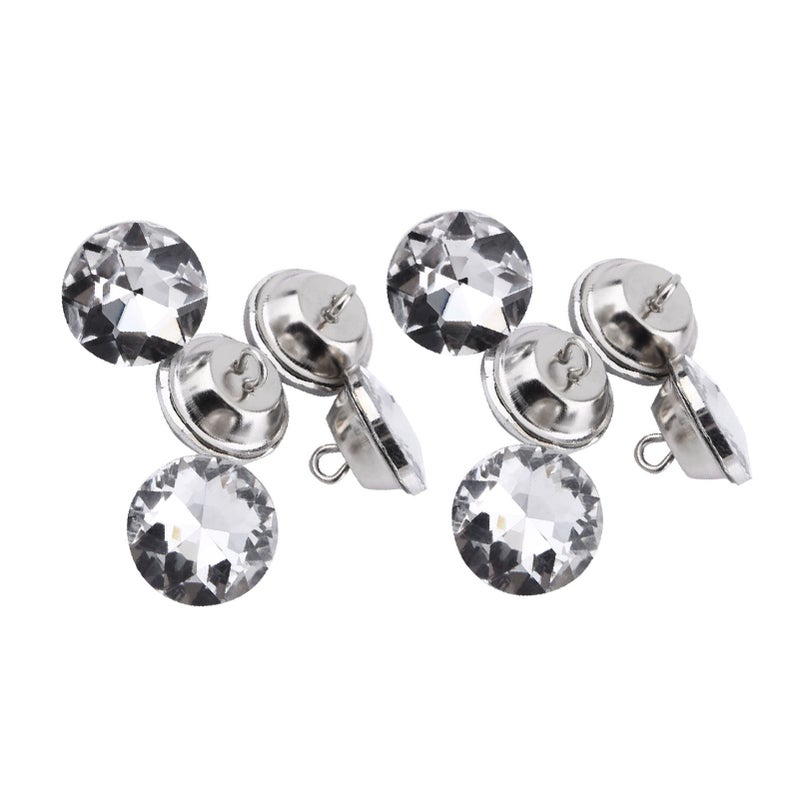 Round Rhinestones Crystal Buttons Sewing on Craft Decoration (25mm) - Image 3