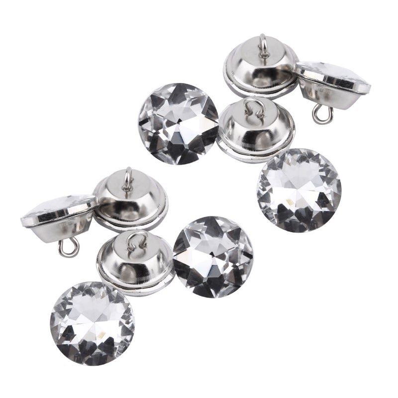 Round Rhinestones Crystal Buttons Sewing on Craft Decoration (25mm) - Image 5
