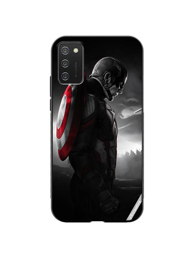 VR CREATIVE Protective Case Cover For Samsung Galaxy A02s Captain America Design Multicolour - Image 1