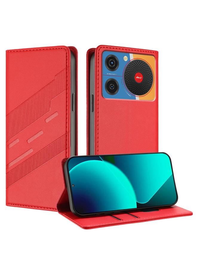 The Bros Case For ZTE nubia Music / Z2353 Embossed Multi-functional Wallet Retro Leather Phone Case