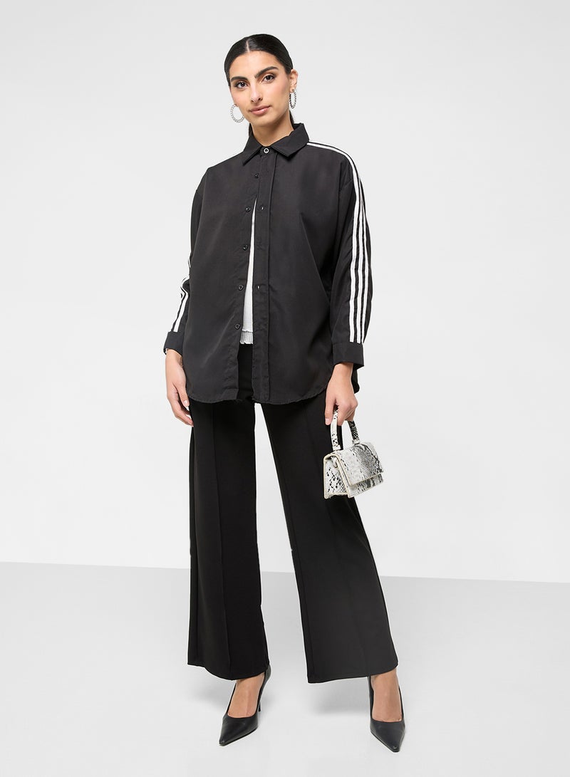 ايلا قميص بأزرار مع شريط على الكتف - Image 1