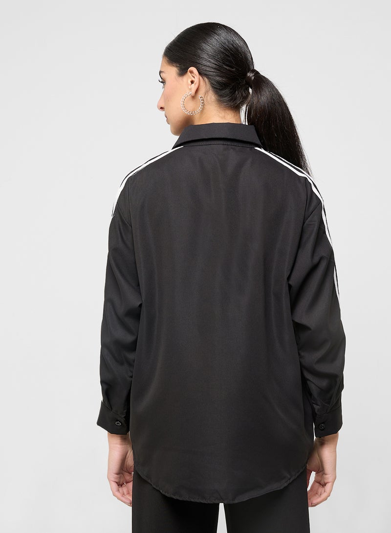 ايلا قميص بأزرار مع شريط على الكتف - Image 2