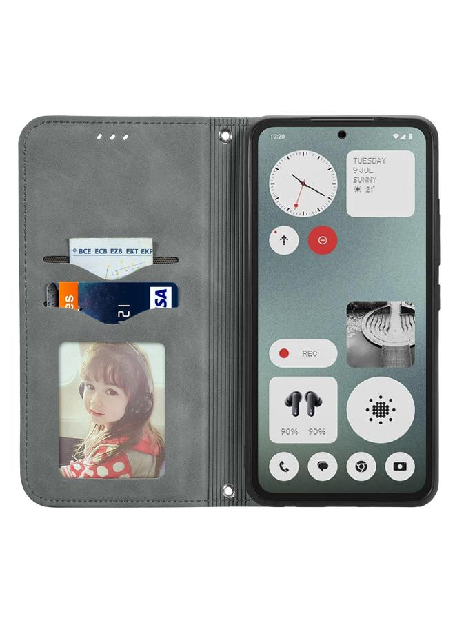 اس-توب جراب لهاتف CMF Phone 1 بتصميم كلاسيكي من الجلد مع غطاء مغناطيسي قابل للطي - Image 3