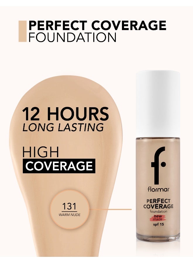 flormar NP Perfect Coverage Fdt- 131 Warm Nude Warm Nude - Image 5