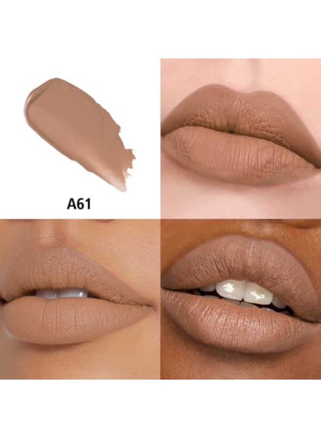 HANLADY Nude Lipstick Long Lasting Lipsticks for Women Pigmented Smudgeproof Transferproof Vegan Cruelty Free Lip Makeup A61 Sugey Girl 1 Pack - Image 3