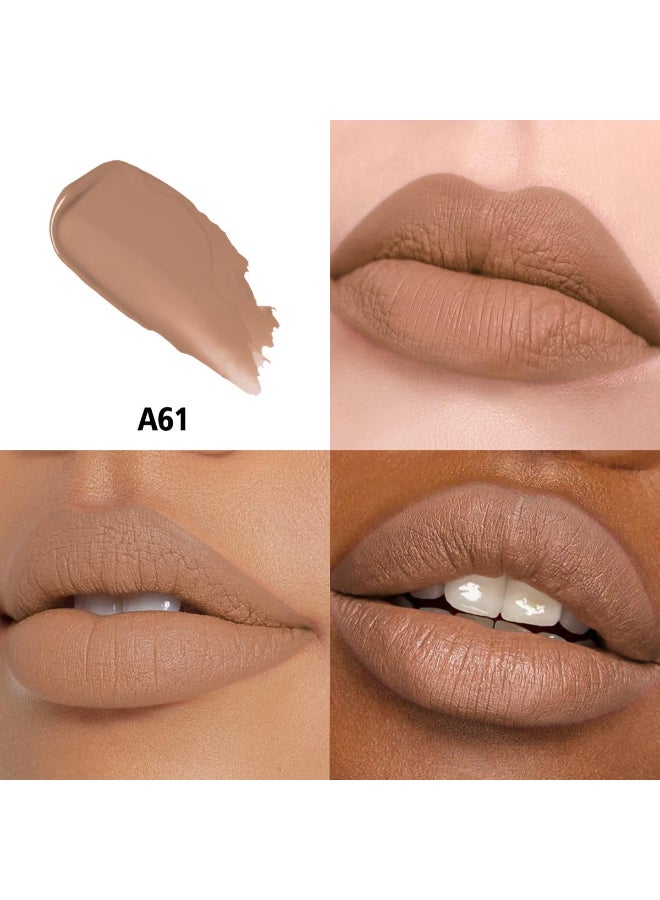 HANLADY Nude Lipstick Long Lasting Lipsticks for Women Pigmented Smudgeproof Transferproof Vegan Cruelty Free Lip Makeup A61 Sugey Girl 1 Pack - Image 4