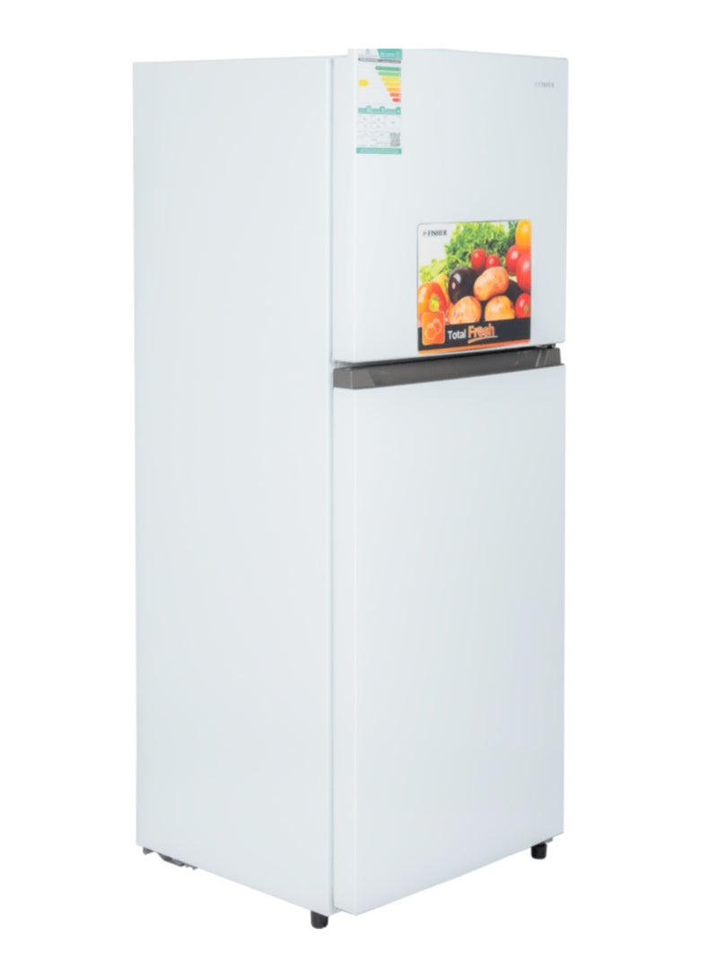 Fisher Two-Door Refrigerator, 7.2 Feet, 203 L, No Frost, White,FR-F200W - Image 4