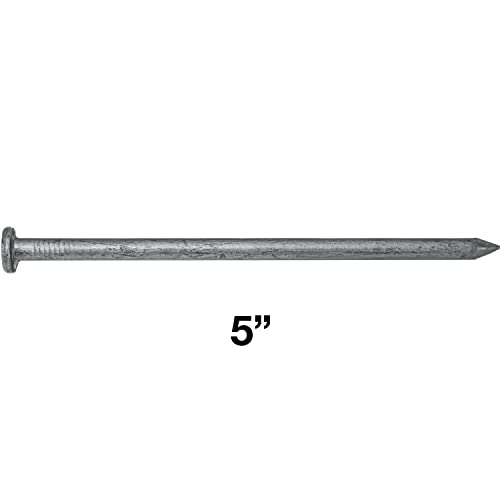 Jake Sales 5" Exterior Hot Dipped Galvanized Common Framing Nail (40d) 5 Pounds ~90 Nails - Image 2