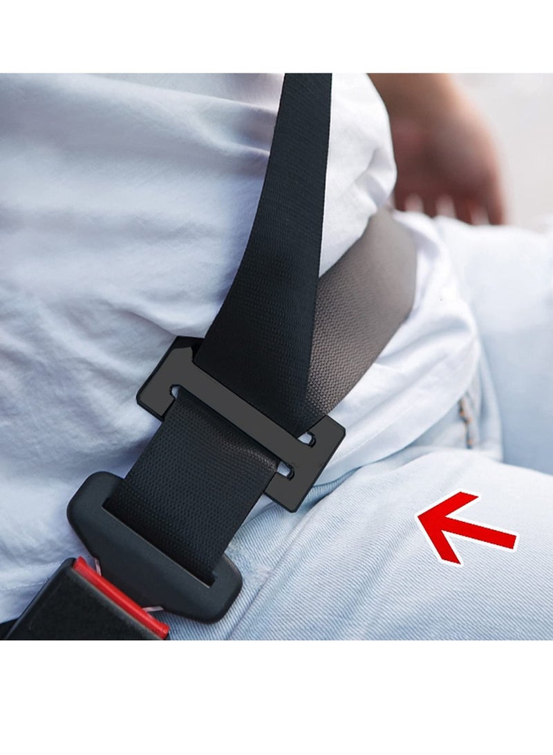 SYOSI 38MM Metal E-shaped Seat Belt Adjustment Buckle, 2 Pack Shoulder Strap Positioner Car Child Safety Locks Clips Hardware Accessories Black - Image 3