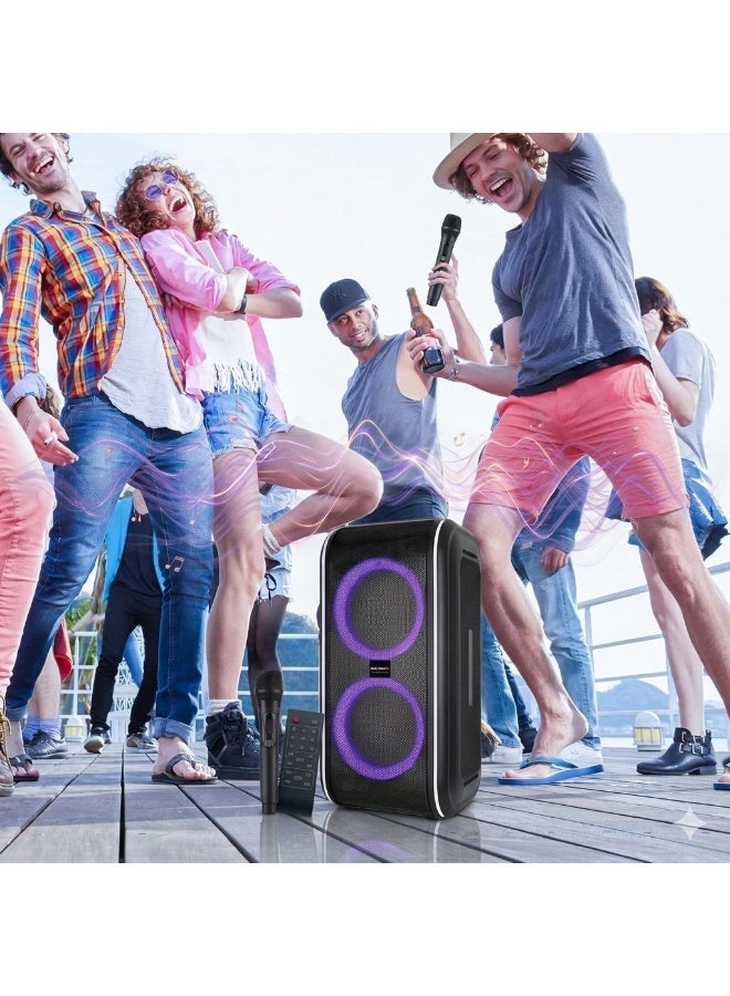 Maxsoniq Wireless Bluetooth Speaker '' Promotion Rechargeable Bluetooth Portable Party Speaker With Mic FG206 - Image 2