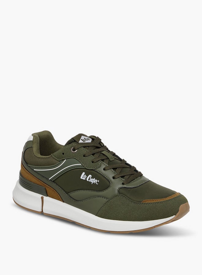 Lee Cooper Men's Logo Print Lace-Up Sneakers  - Image 2