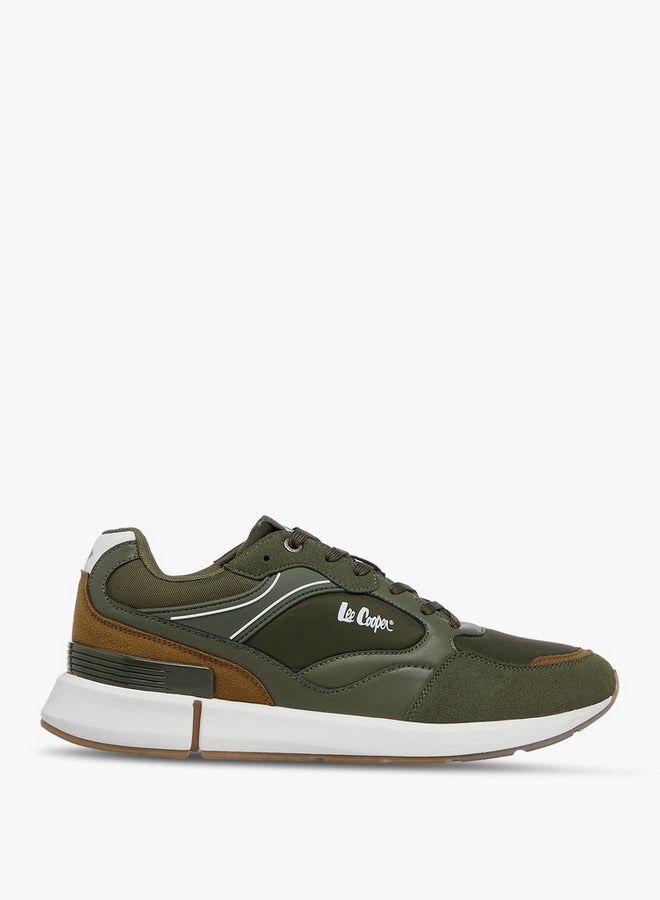 Lee Cooper Men's Logo Print Lace-Up Sneakers  - Image 3