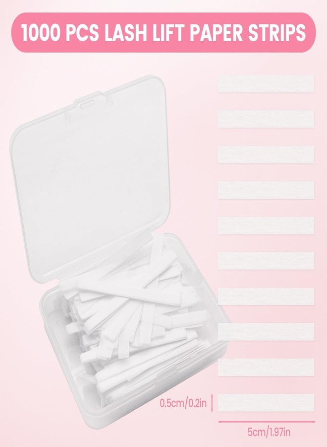 KCMOSGI 1000 Pcs Lash Lift Paper Strips, Reusable Lash Lift Supplies, Lash Lift Tools for Preventing EyeLashes from Popping Out - Image 2