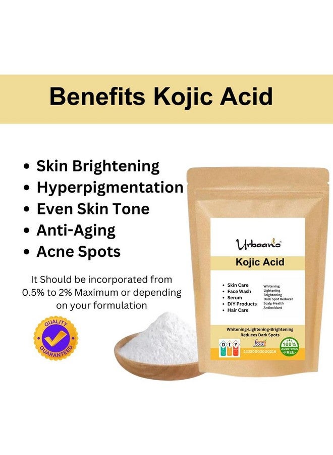 Urbaano Herbal® Pure Kojic Acid Powder For DIY Making Soap, Face Serum, Cream, Body Lotion & Face wash (50 gm) - Image 2