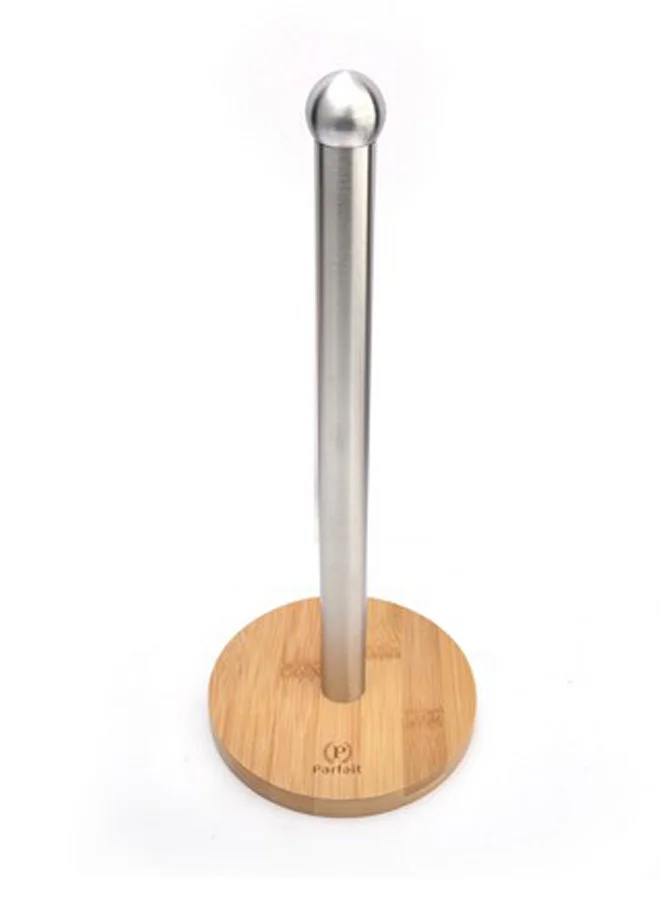 PARFAIT Durable Steel Tissue Holder Silver and Brown 35 x 15 x 15 cm N-D402KG0174