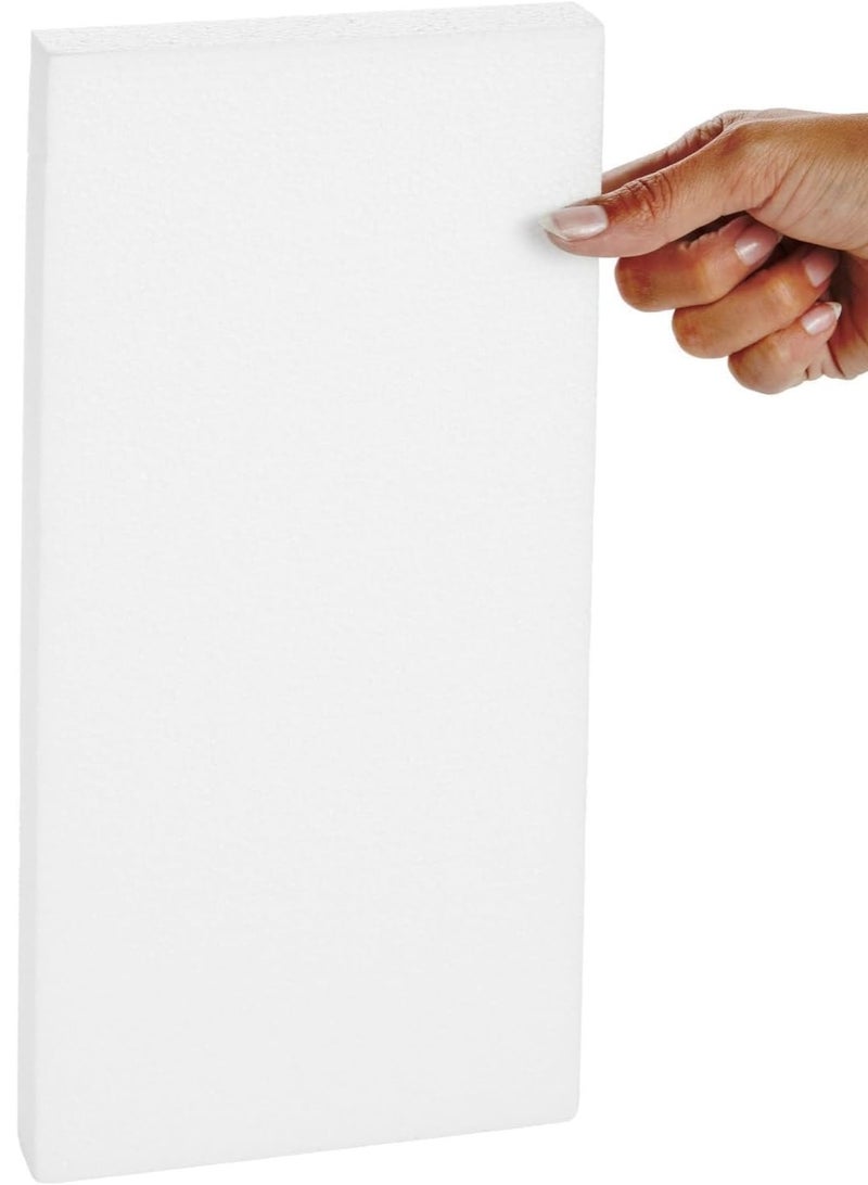 CRAFT MAGIC 6PCS Craft Foam Blocks 30x15x2cm Rectangle Polystyrene Thermocol Styrofoam Sheets for DIY Arts Crafts Sculpting Flower Arrangements Modeling School Office Home Use - Image 4