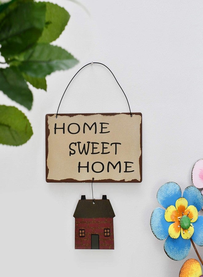 Attraction Design Rustic Metal Home Sweet Home Sign for Home Decor, Decorative Metal Hanging Home Sweet Home Wall Decor, 10.6" X 7.5" Rustic Metal Wall Sign Decor for Home Window Wall Indoor Outdoor Decor (White) - Image 3