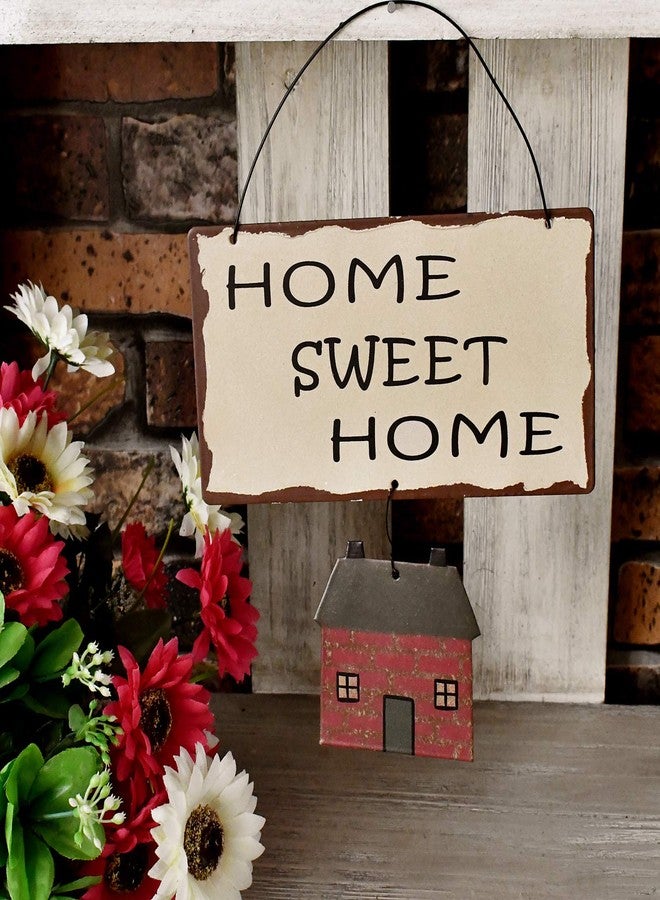 Attraction Design Rustic Metal Home Sweet Home Sign for Home Decor, Decorative Metal Hanging Home Sweet Home Wall Decor, 10.6" X 7.5" Rustic Metal Wall Sign Decor for Home Window Wall Indoor Outdoor Decor (White) - Image 5