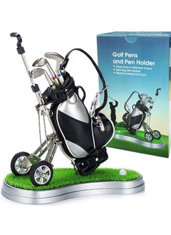 Golf Pen Holder, for Golfer Fans Coworker Golf Souvenir Novelty Gifts Event Souvenir, Mini Golf Pen Cup Holder Organizer, Golfer Gift Ideas for Boss Coworkers Dad Birthday Fun Stocking Stuffers