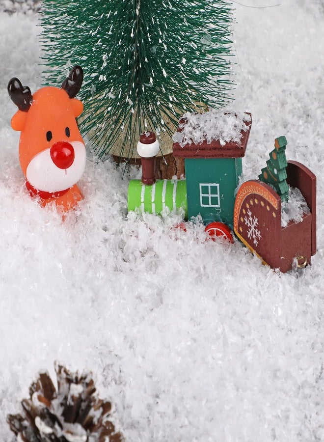 هواف مسحوق الثلج السحري من هاوف، ١٠٠ غرام، مسحوق ثلج صناعي قابل لإعادة الاستخدام لتزيين عيد الميلاد، ثلج صناعي لتزيين عطلة عيد الميلاد الشتوية، رقاقات ثلج بلاستيكية بيضاء جافة متلألئة لمهرجانات بيوت الجنيات - Image 4