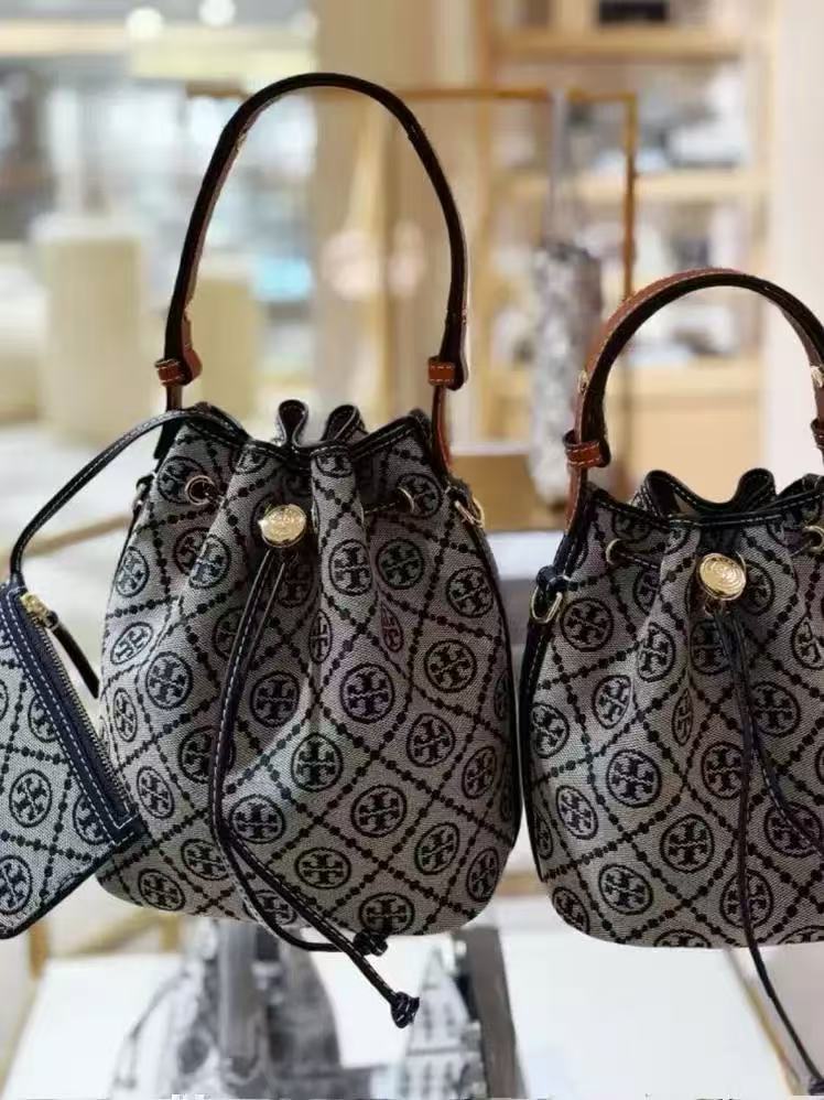 Tb Year Of The Snake Limited Drilling Reading Flower Vintage Drawstring Bucket Bag All-Match Texturized Shoulder Crossbody Women'S Bag - Image 2