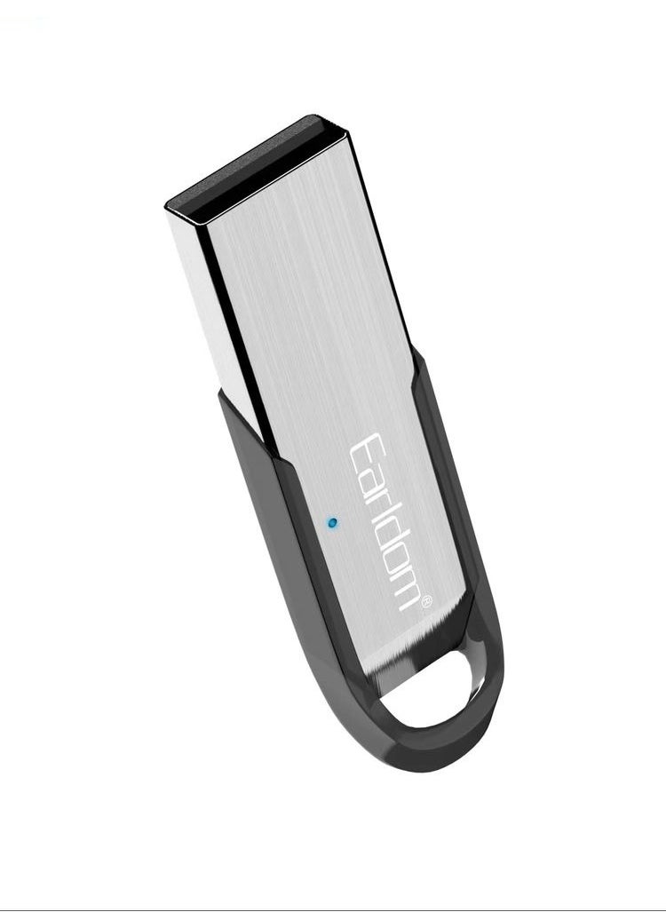 Earldom Wireless Audio Receiver ET-M73 . Bluetooth V5.0 + EDR with Built-in Microphone , USB Adapter for Playing Music on Car Audio Systems or Speakers , Compatible with iOS and Android , Operating Range up to 10m , Small and Portable Design , Stylish Silver Color  - Image 2