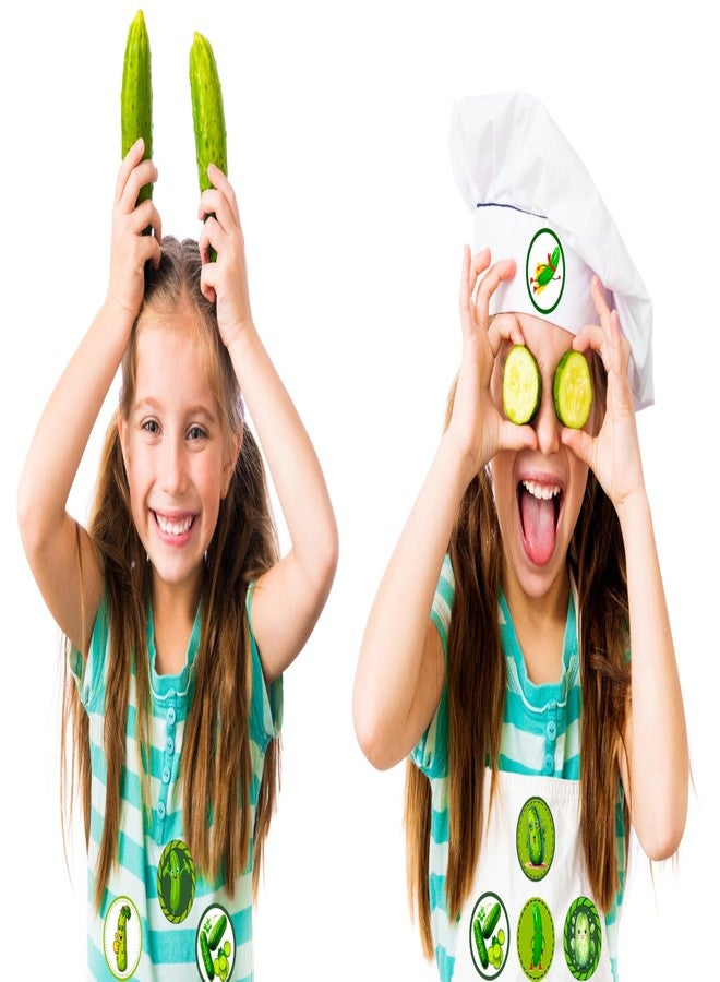 CupaPlay 500 PCS Cute Pickle Cucumber Stickers - Vegetable Theme Party Supplies Decorations Birthday Baby Shower Party Favors Jar Containers Letter DIY Fruit Sticker Labels Decals - Image 4