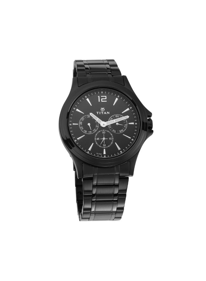 TITAN All Black Analog Dial Men's Watch-1698NM01  - Image 1