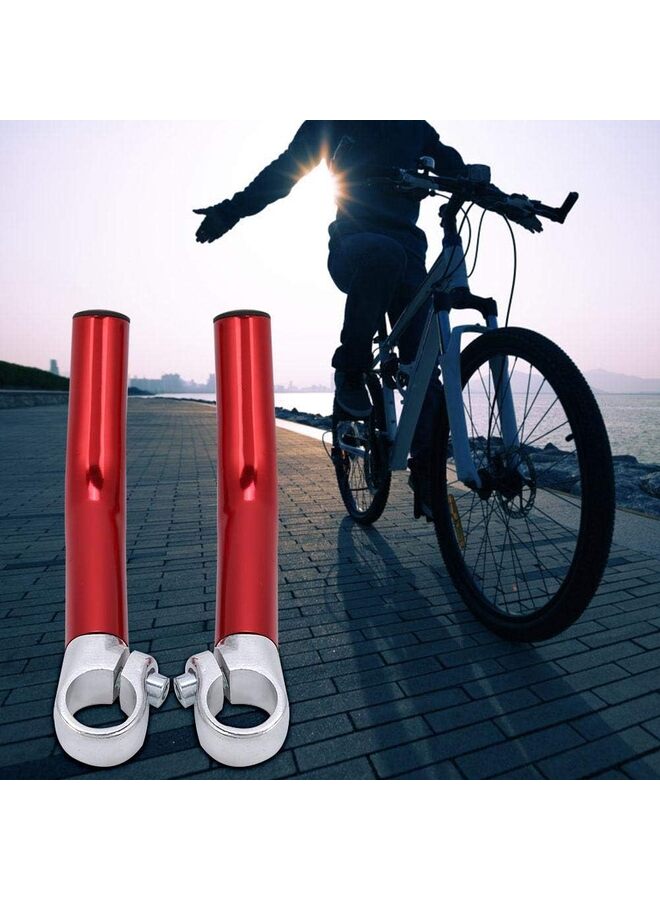LAMAY Bike Handlebar Grips, Aluminum Alloy Bike Horns Grips with Bar Ends Plugs for 22.2mm/0.9in Handlebar(BLACK) - Image 3