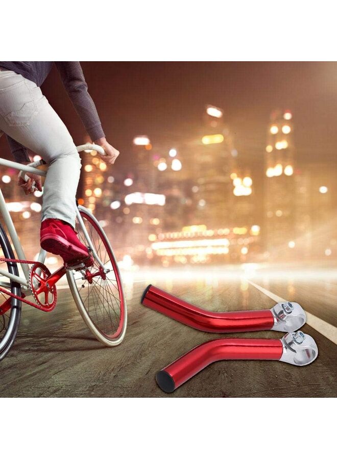 LAMAY Bike Handlebar Grips, Aluminum Alloy Bike Horns Grips with Bar Ends Plugs for 22.2mm/0.9in Handlebar(BLACK) - Image 4