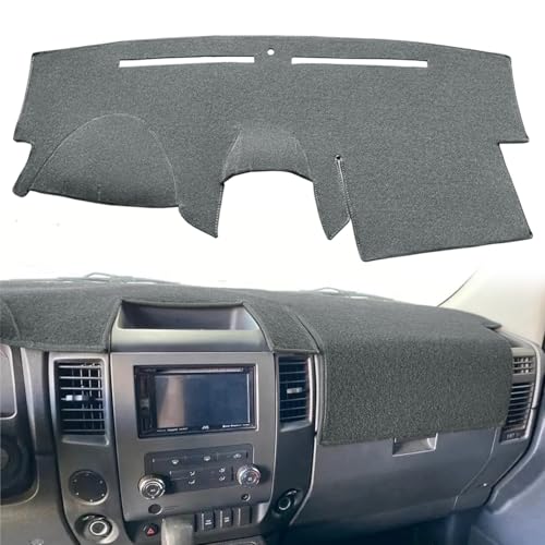 Fcovergurus Dash Cover Mat Custom Fit for Nissan Armada 2004-2007/Titan 2004-2012 with Navigation, Dashboard Pad Carpet Protector Y60 (Gray) - Image 1