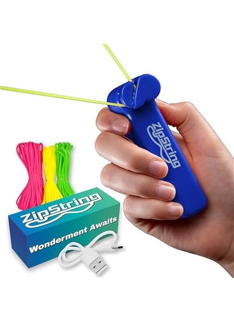 Unleash Your Imagination with the Shark Tank-Featured Blue String Rope Launcher Loop Fidget Toy, Elevating Creativity and Defying Gravity - Perfect Gift for All Ages