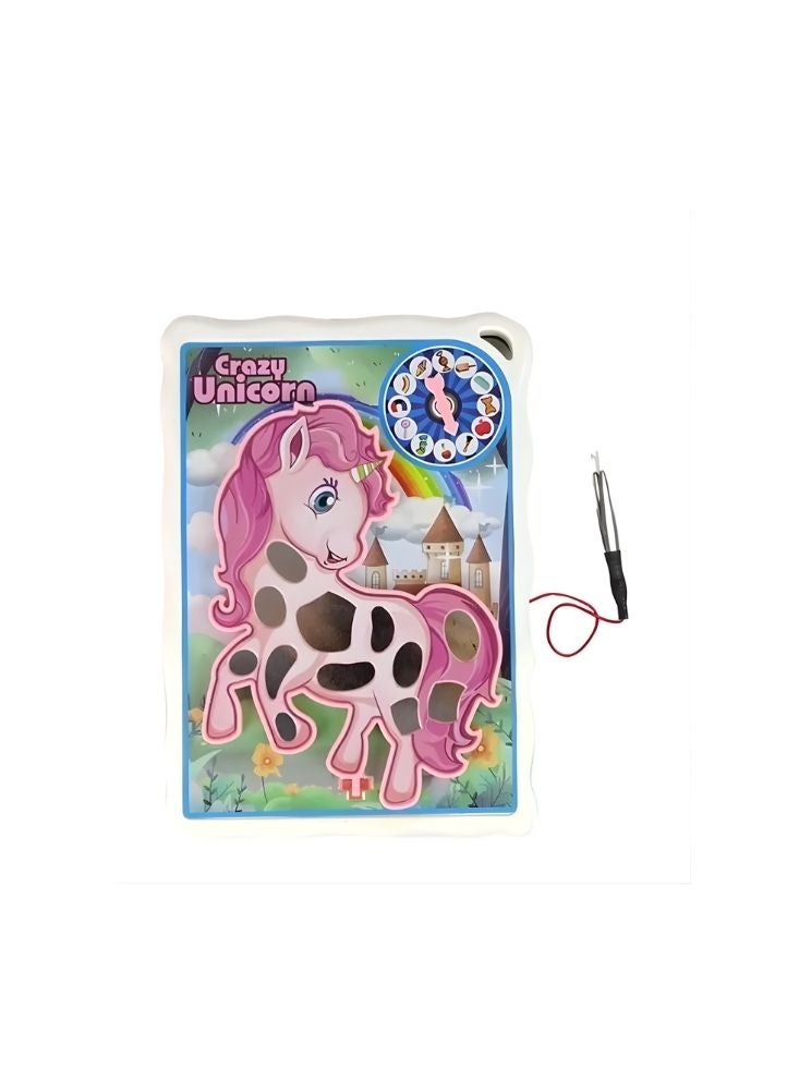 بريميم لعبة الرسم الإبداعي للأطفال "يونيكورن مجنون" - لعبة لمطابقة الألوان، وتنمية المهارات الحركية الدقيقة والخيال - Image 3
