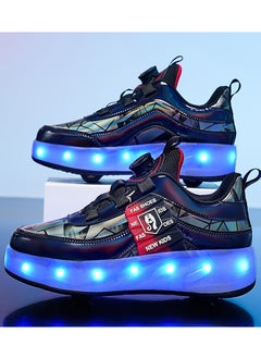 Double Wheel LED Flash Light Fashion Shiny Sneaker Skate Heelys Shoes With Lightning Sole - pzsku/Z426F173779012FD79EAFZ/45/_/1720454284/3568ee0c-f37a-4124-88a0-d822416e3134