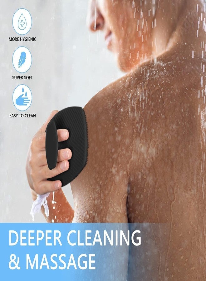 Rewup Premium Soft Silicone Back Scrubber Shower Bath Body Brush with Long Handle Dirt_Removal Back Scrubber | BPA-Free | For Men and Women-2 - Image 4