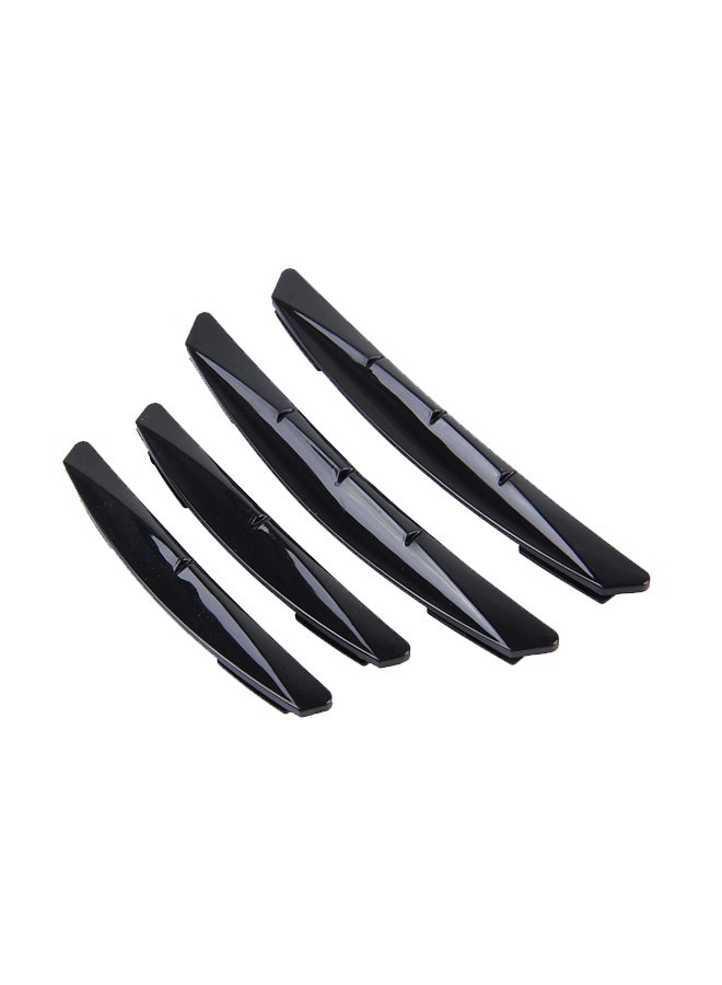 Loquat 4-Piece Rubber Car Door Edge Protection Trim Sticker - Image 1