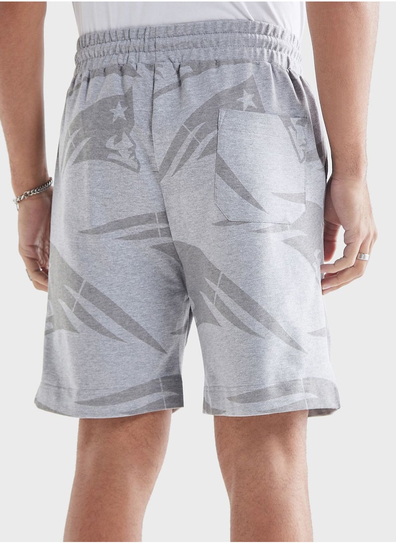 FAV - The New England Patriots Print Shorts - Image 1