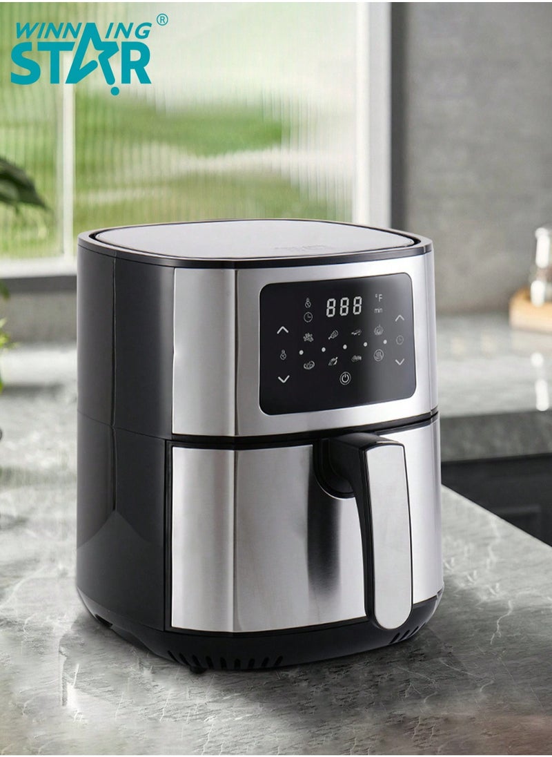 Winning Star - Air Fryer 5.5L Capacity Multifunctional Air Fryer 8 Adjustable Modes with Time Control Function Suitable for Fried Chicken French Fries Egg Tarts Barbecue for Family Party - Image 1