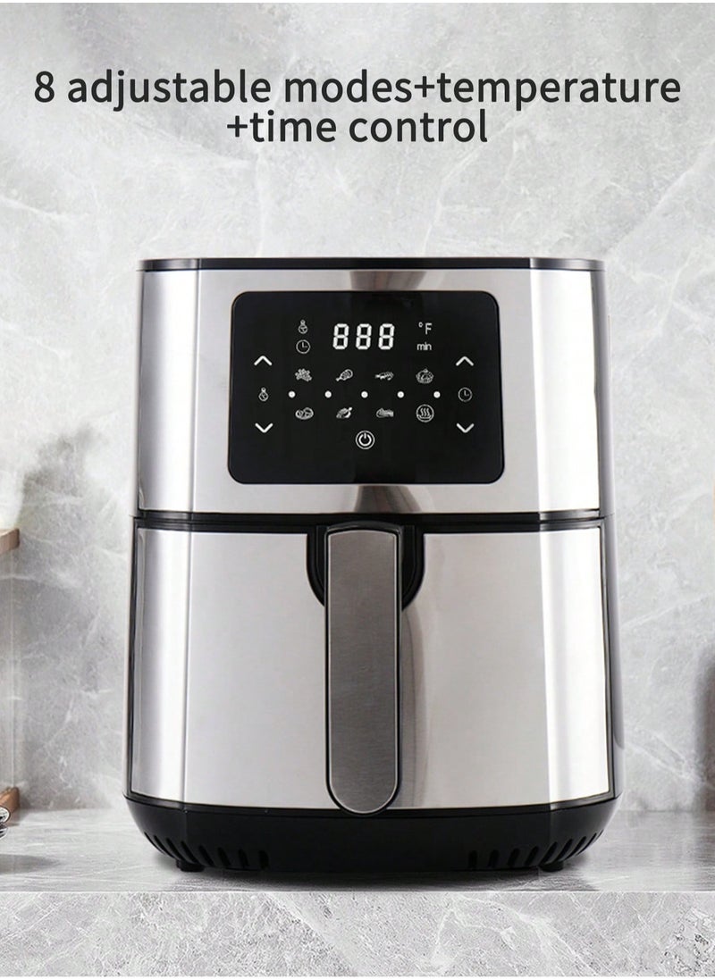 Winning Star - Air Fryer 5.5L Capacity Multifunctional Air Fryer 8 Adjustable Modes with Time Control Function Suitable for Fried Chicken French Fries Egg Tarts Barbecue for Family Party - Image 1
