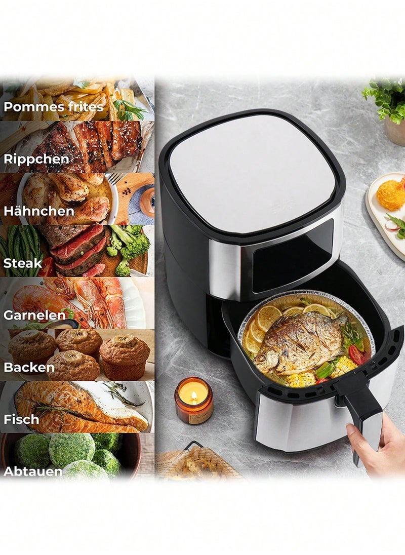 Winning Star - Air Fryer 5.5L Capacity Multifunctional Air Fryer 8 Adjustable Modes with Time Control Function Suitable for Fried Chicken French Fries Egg Tarts Barbecue for Family Party - Image 1