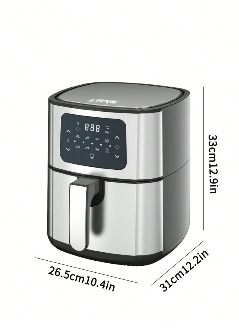 Winning Star - Air Fryer 5.5L Capacity Multifunctional Air Fryer 8 Adjustable Modes with Time Control Function Suitable for Fried Chicken French Fries Egg Tarts Barbecue for Family Party - Image 1