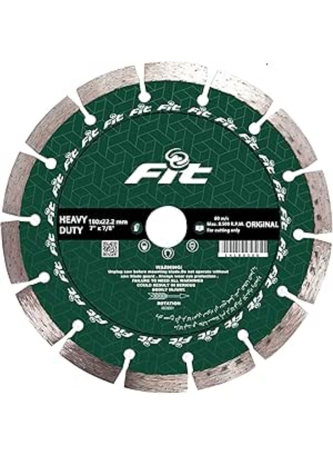 FIT 7-Inch Granite Cutting Disc – Heavy Duty, Open Design – 14180500