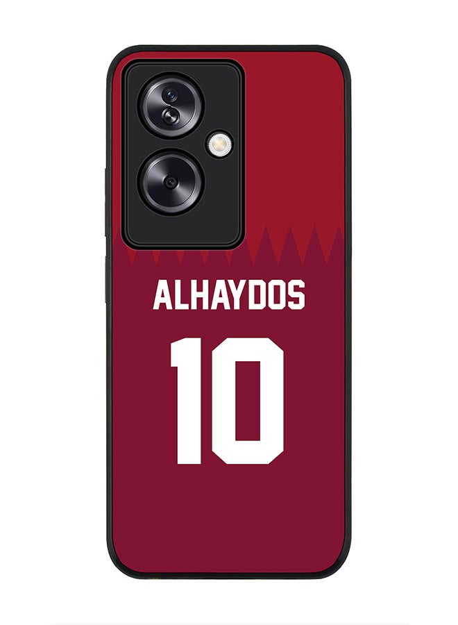 Stylizedd Rugged Black Edge Case for OnePlus Nord N30 SE, Slim fit Flexible Case Cover - Football Team - Qatar, Player Name - Alhaydos - Image 1